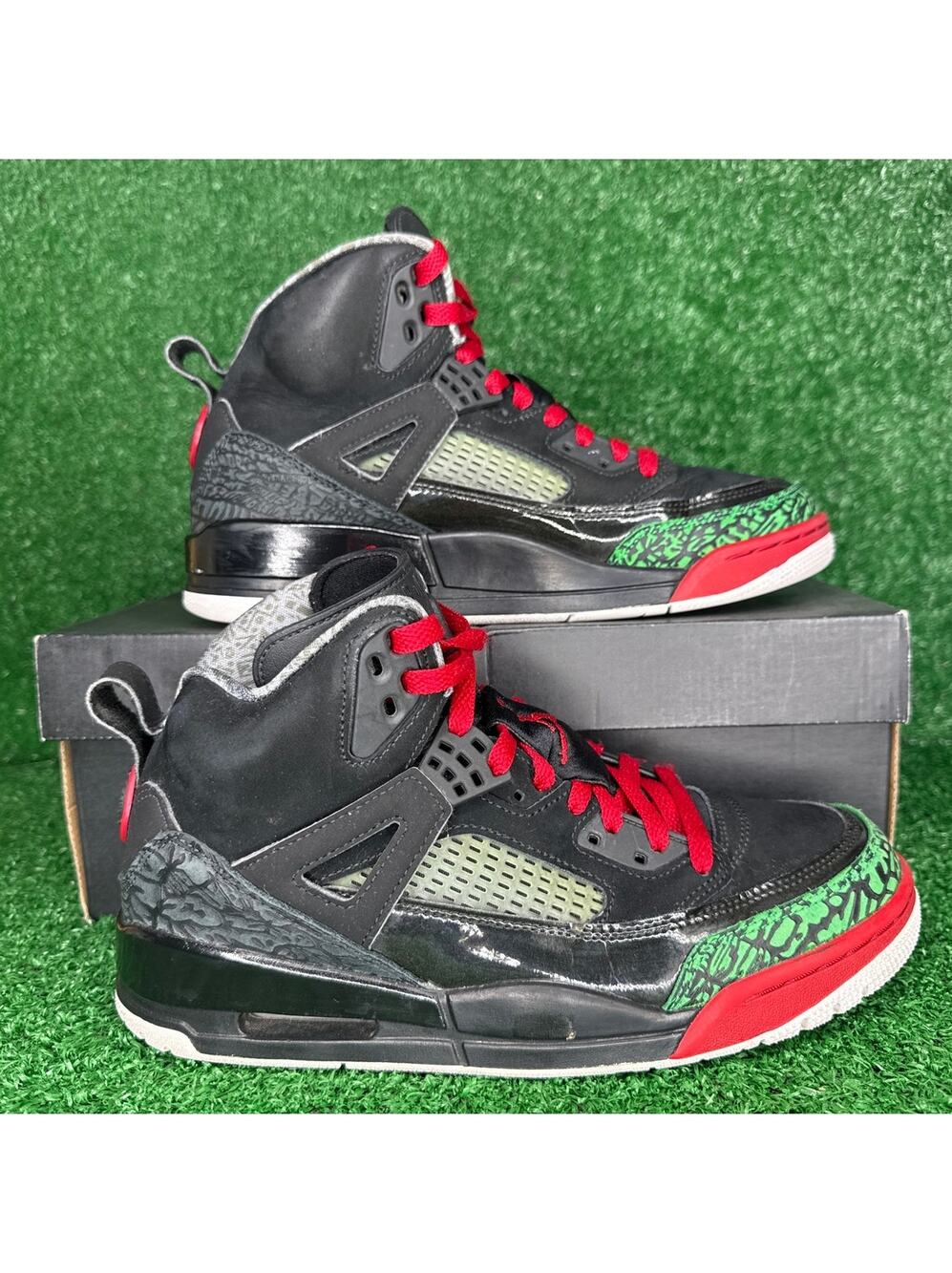 Nike Air Jordan Spizike OG Black Green Red 315371-026 Size 8